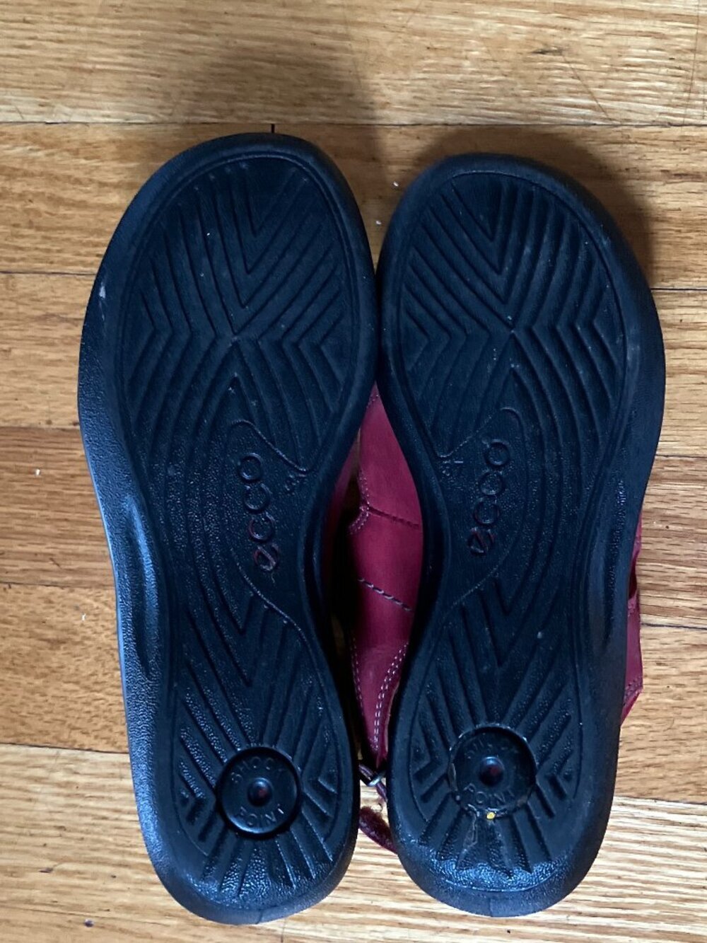 Red ECCO Sandals - Picture 4 of 5